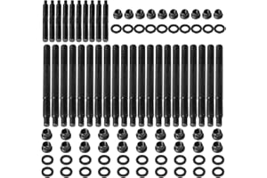 FLAMPETUS 12-Point Cylinder Gasket Head Stud Kit Bolts Nuts Fit for 04-19 Chevy LS1 LS3 5.3L 5.7L 6.0L Engine 234-4317