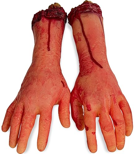 Gecter Fake Severed Arms - Realistic Bloody Halloween Props For Haunted Houses & Pranks