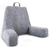 Ziraki Large Plush Shredded Foam Reading and TV Relax Pillow - Perfect for Adults, Teens, and Kids - for Bed Rest, Arm, Back,