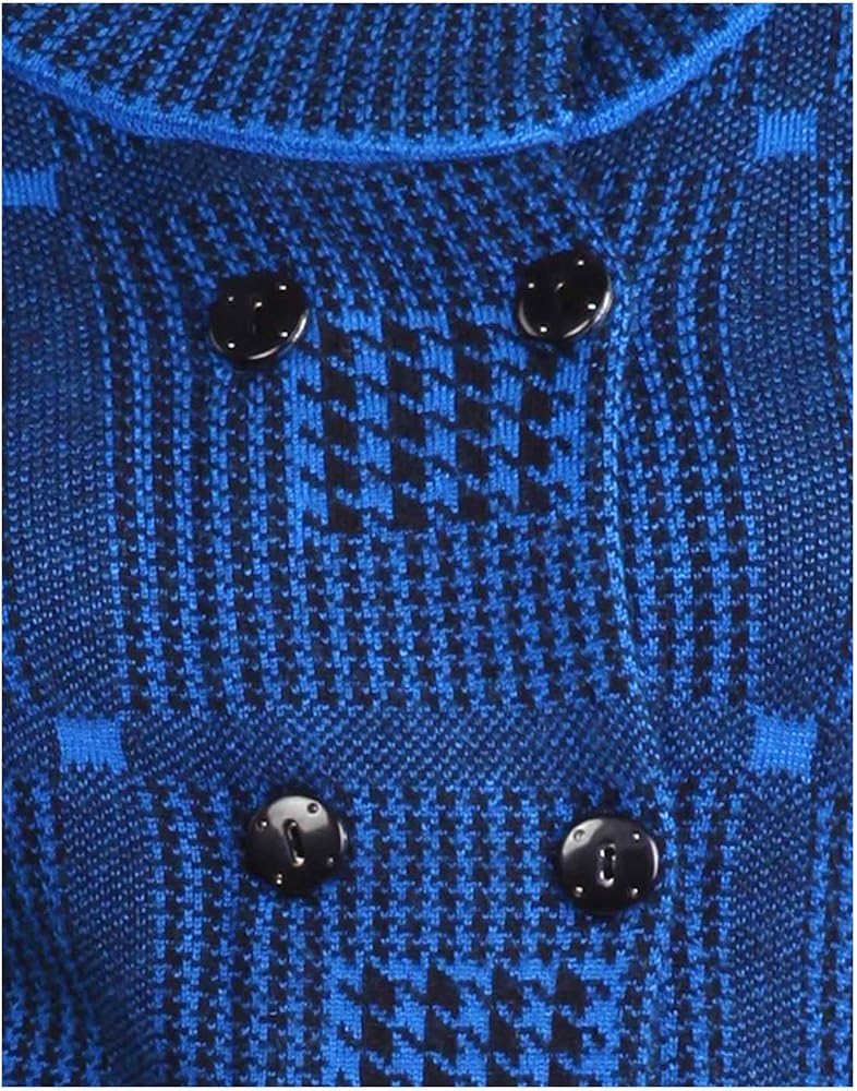 montrex blue double breasted coat for women