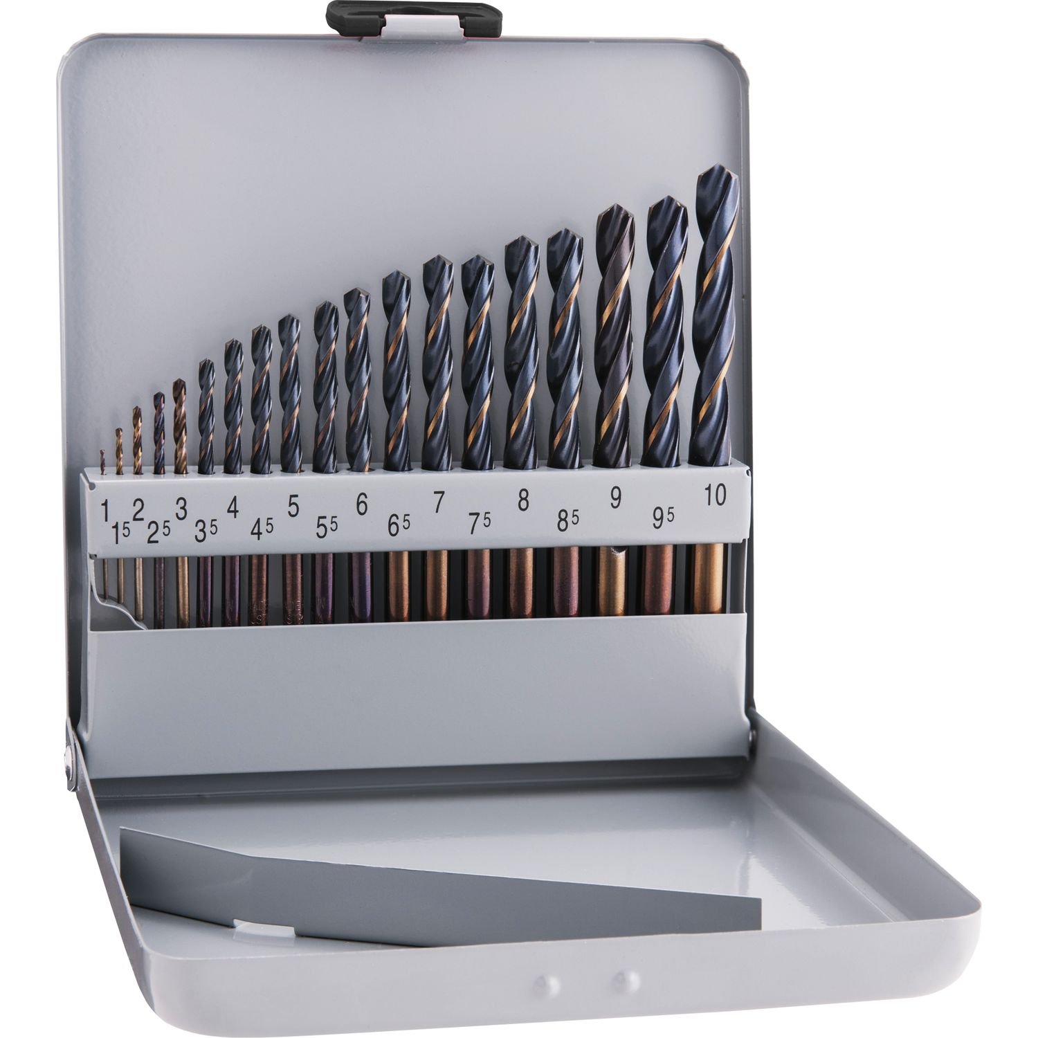 Alpen 810311100 Drill Bit Case"Sprint Master" KM, 0 V, Grey, 1-10 x 0.5 mm