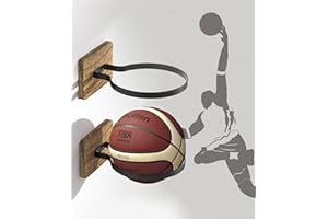 AIDILI Wall Mount Basketball Holder, Ball Storage Holders Display Rack for Autograph Basketball, Football, Soccer, Volleyball Collection, Sports Accessories Organizer for Player Fans