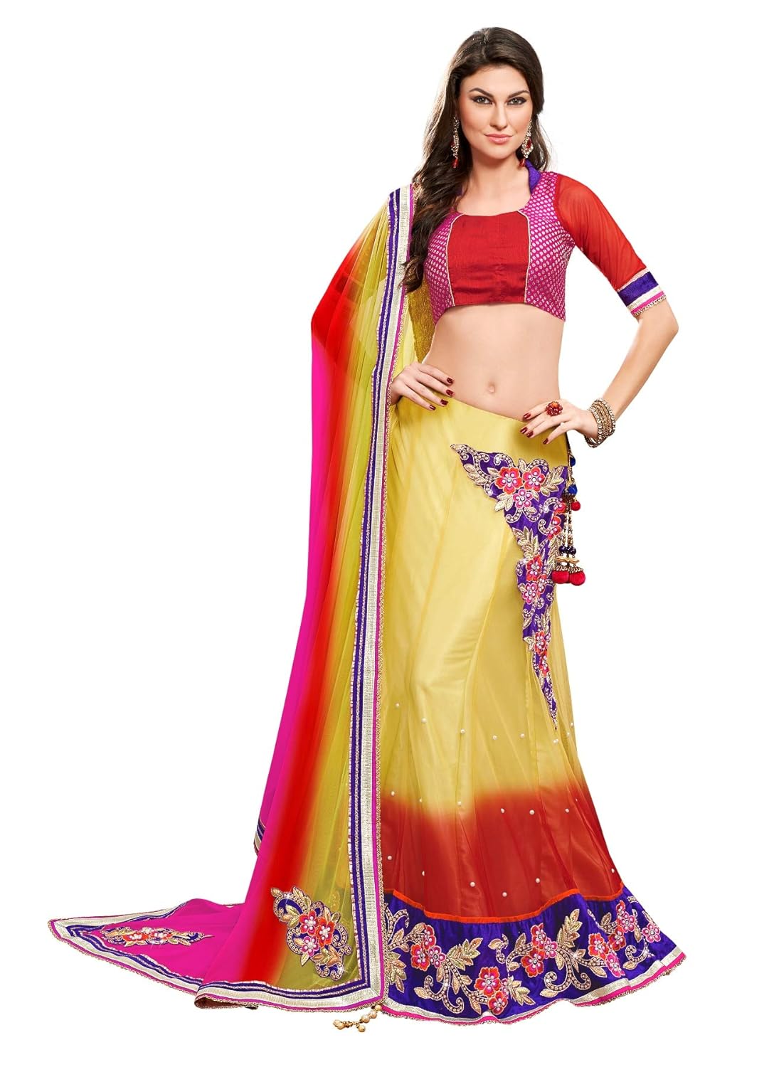 lehenga saree in amazon