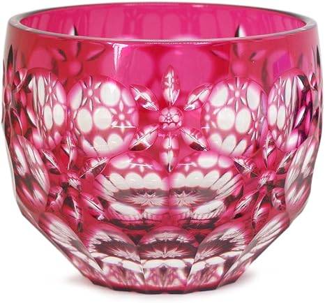 Amazon Co Jp 大場硝子 酒器 木箱入り 万華鏡 金赤 約6 0cm 高さ5 0cm 伝統工芸品 江戸切子 お猪口 おちょこ ガラス お祝い ギフト プレゼント ホーム キッチン