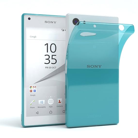 EAZY CASE Hülle für Sony Xperia Z5 Compact Schutzhülle Silikon, Ultra dünn, Slimcover, Handyhülle, Silikonhülle, Backcover, D