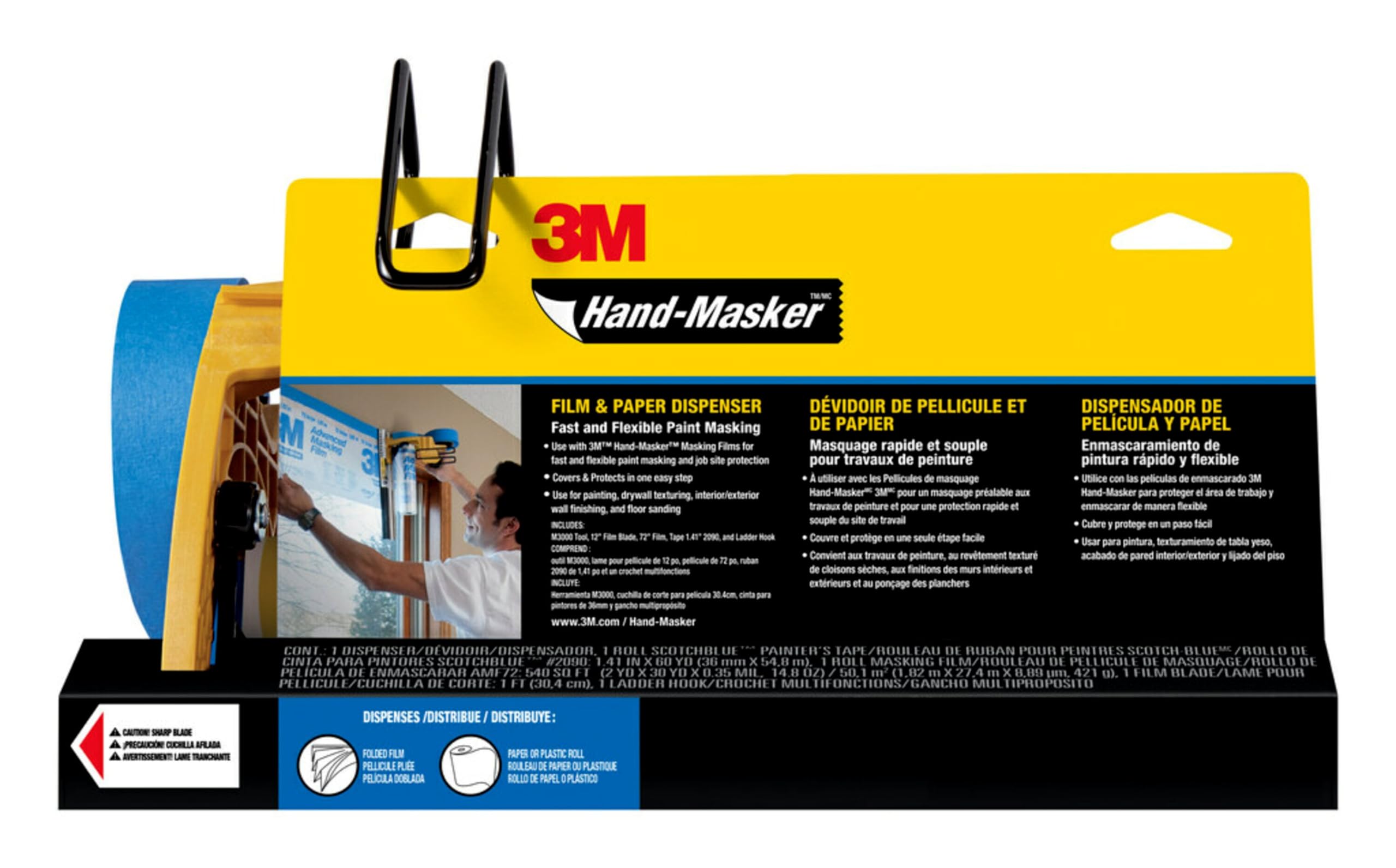 Photo 1 of 3M™ Hand-Masker™ Pre-Loaded Dispensers, Masking Film Tape Kit