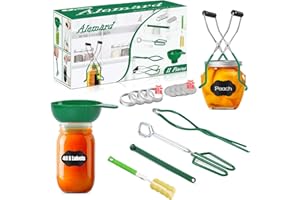 SELPONT rter Kit, 11pcs Canning Kit Home Canning Tools Set for Canning Pot Manson Jars - Jar Lifter, Lid Lifter, Jar Wrench, 