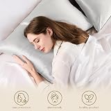 ZIMASILK 100% Mulberry Silk Pillowcase 19 Momme 6A 50x75 Light Grey view 4