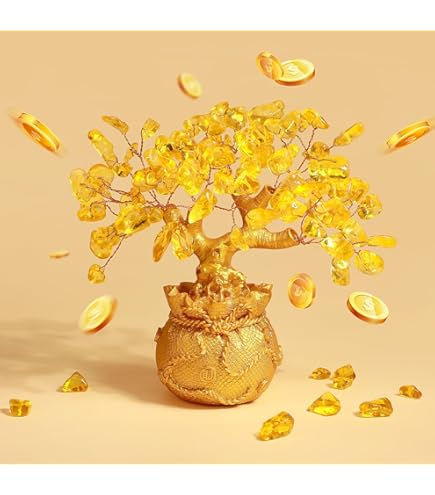 Amazon.com: Feng Shui Citrine/Yellow Crytal Money Tree with