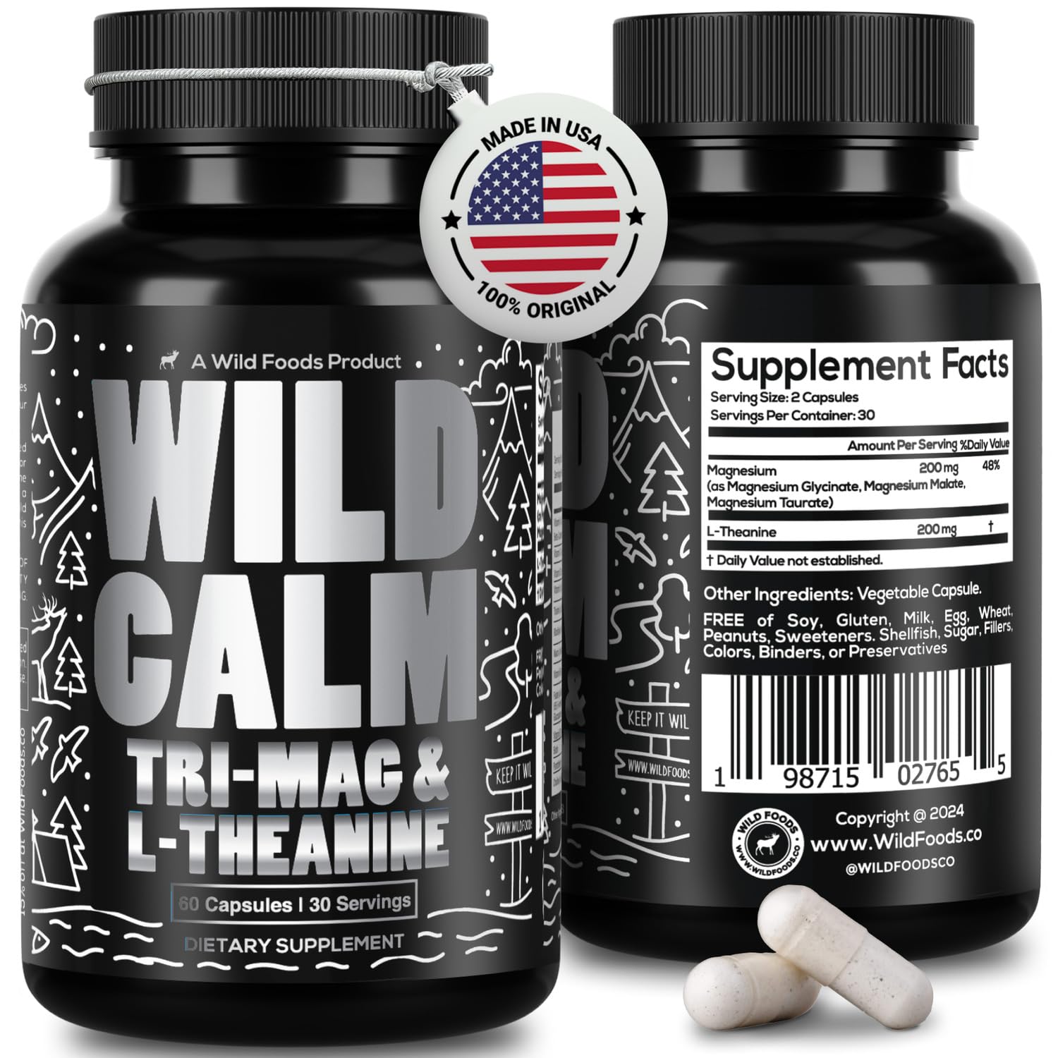 Wild Calm Tri-Mag & L-Theanine