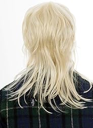 ALLAURA - Garth Wig Blonde Mullet Wigs Men 80s