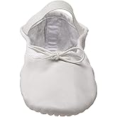 Bloch Dance Girl's Dansoft Full Sole Leather Ballet Slipper/Shoe, White, 12 E US Little Kid