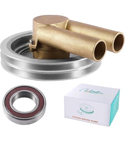 Amazon.com: Raw, Sea, Impeller Water Pump Double V Belt Pulley