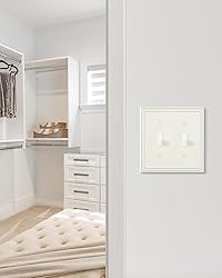 TREEWELL 2-Pack Double Toggle Light Switch Cover