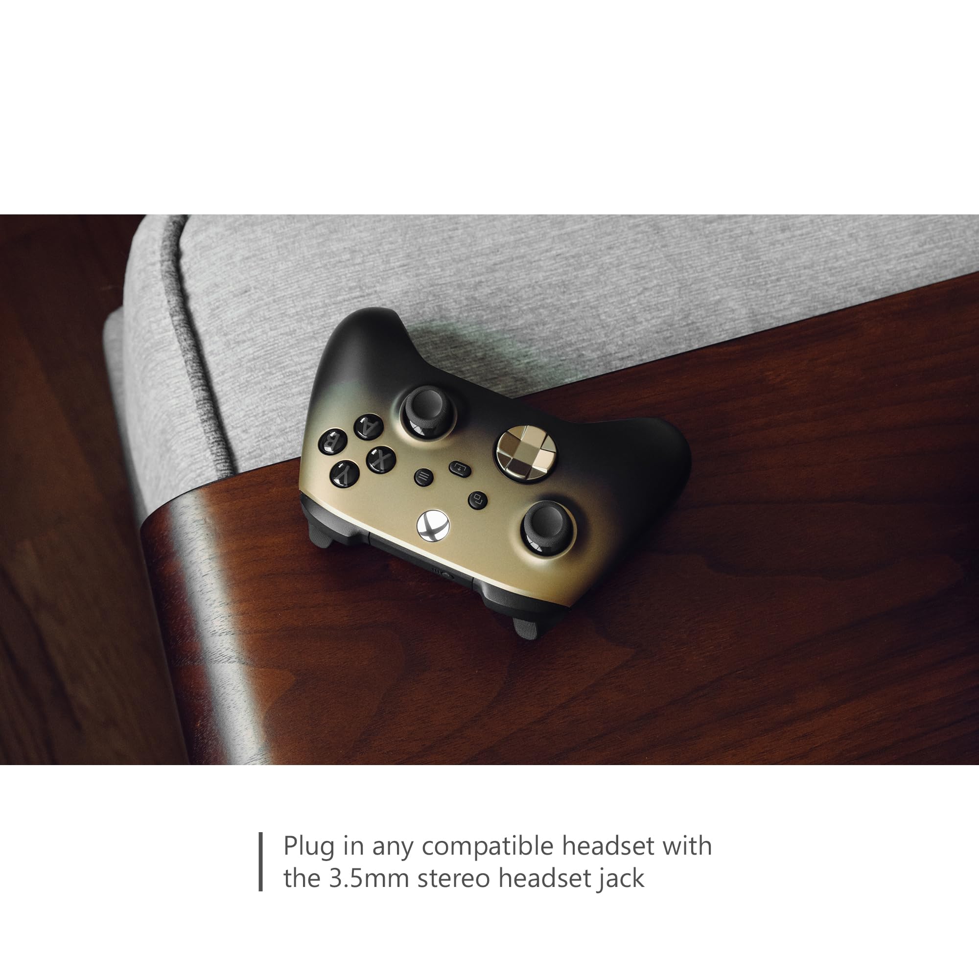 Xbox Special Edition Wireless Gaming Controller – Gold Shadow – Xbox Series X|S, Xbox One, Windows PC, Android, and iOS