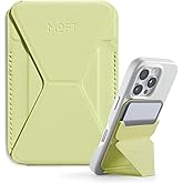 MOFT Magnetic Wallet Stand Compatible with iPhone 17/16/15/14/13/12 Series, Angle Adjustment & Magsafe Compatible MOVAS Phone Stand, Soft Avocado