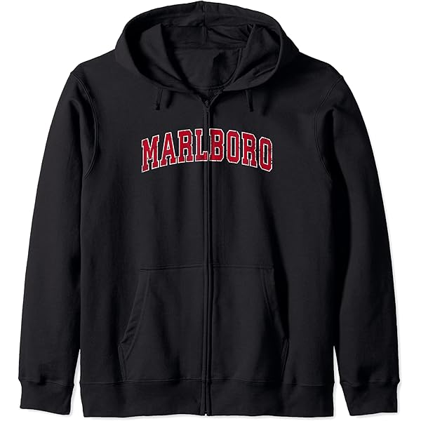 Amazon.com: Marlboro New Jersey NJ Vintage Sports Design Red