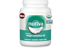 Nutiva Organic Coconut Oil, Virgin, 78 Ounce