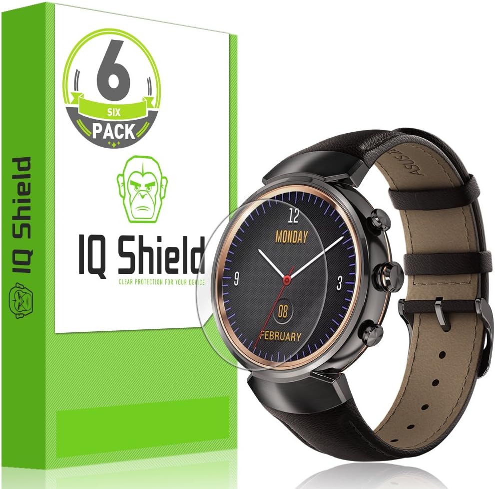 Amazon Com Iq Shield Screen Protector Compatible With Asus Zenwatch 3 6 Pack Liquidskin Anti Bubble Clear Film
