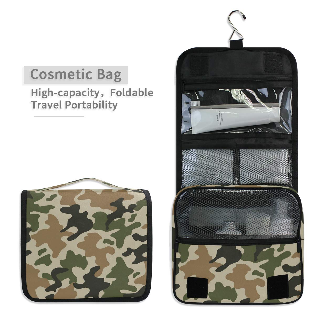 camouflage toiletry bag