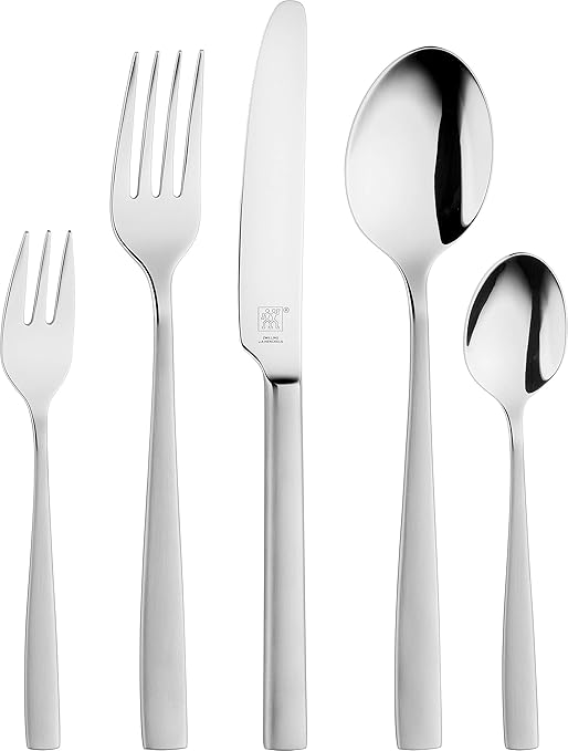 Zwilling 07165-360-0 Roseland Besteckset, 60-teilig, für 12 Personen, matt, 18/10 Edelstahl