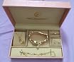 Coffret Cadeau Montre Femme + Bijoux - Collier, Bague, Boucles D'oreilles, Bracelet - Mouvement Quartz - 2