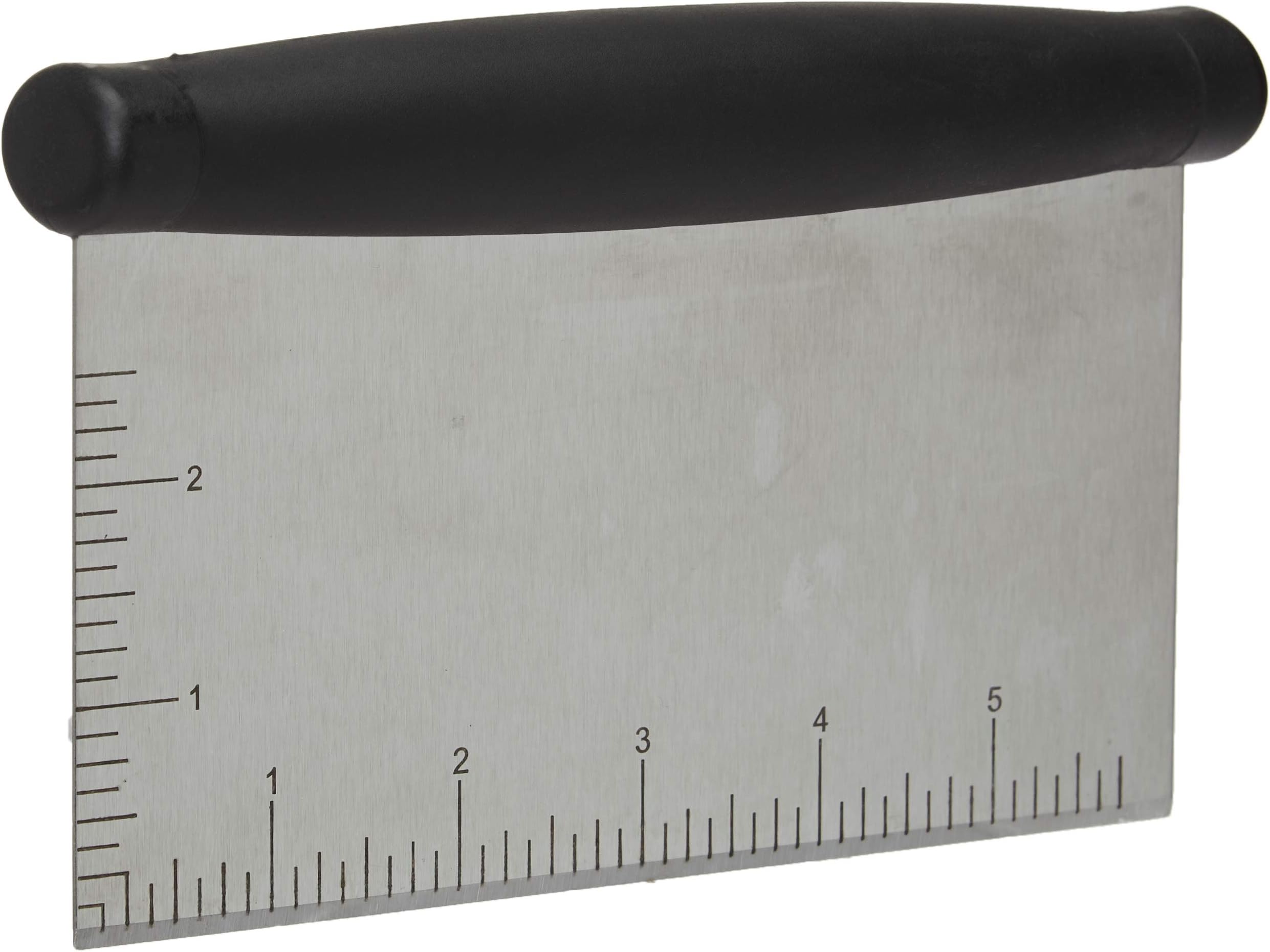 HG HGROPE Stainless Steel Metal Griddle Scraper Chopper-as Dough Cutter, Black