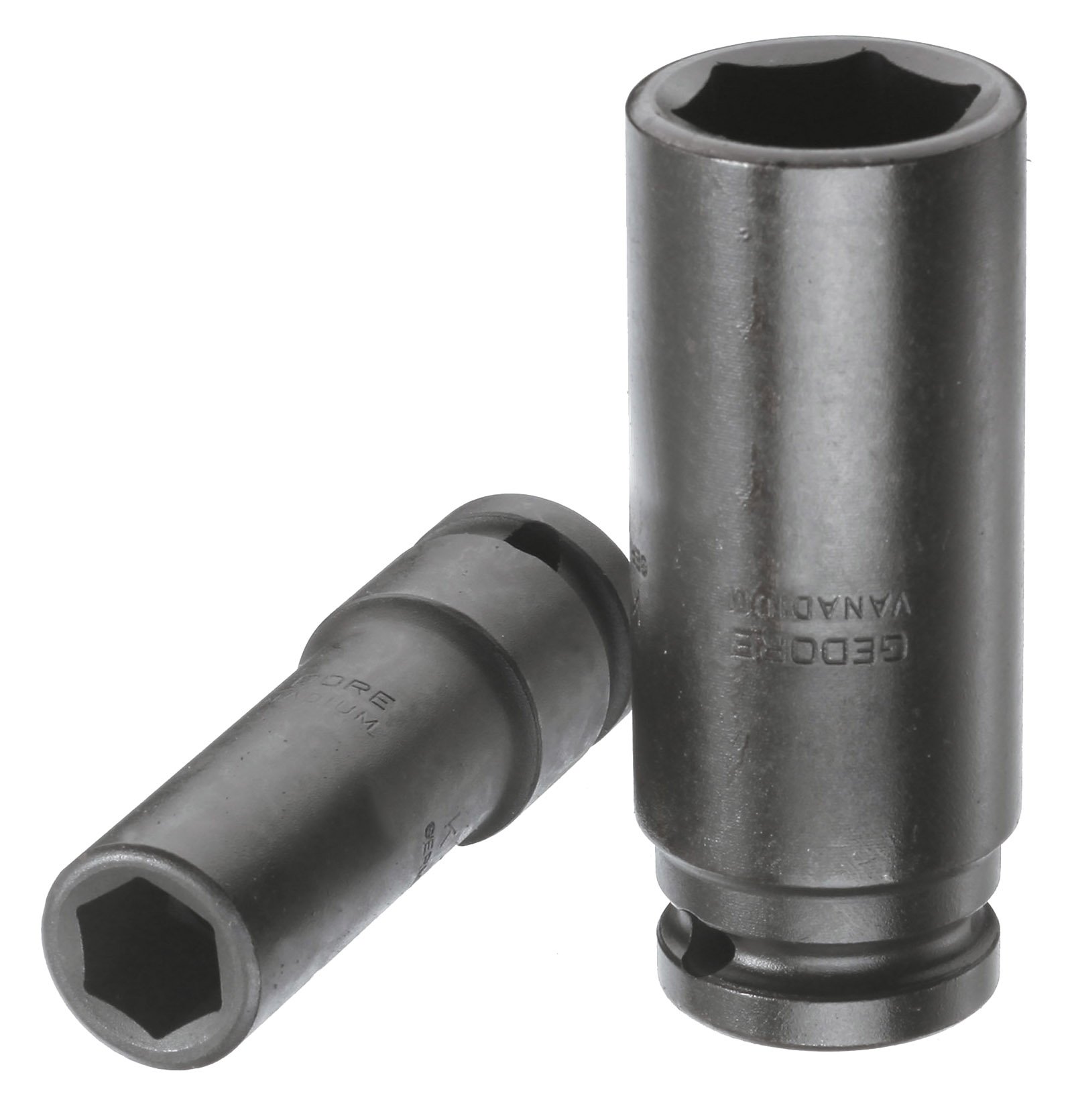 GEDORE K 19 L 27 mm Impact Socket 1/2 Inch Hexagonal, Long Shape, Professional Tool Quality, Robust and Durable, 27 mm - Premium Socket Wrench Insert