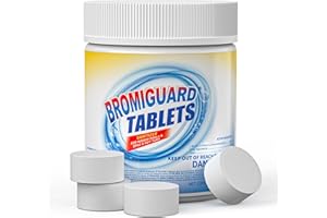 POOLACC 1 Inch 1.2 lbs Bromine Tablets for Spa Hot Tub| Brominating Chemical Sanitizer for Spas, Hot Tubs or Indoor Pools