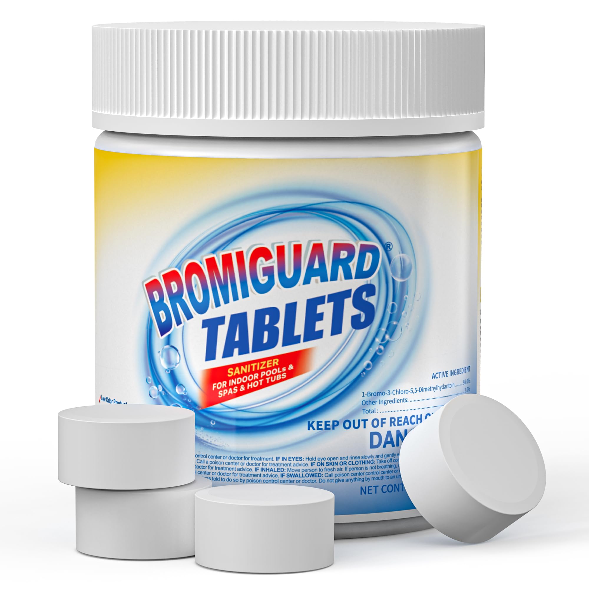 Photo 1 of 1 Inch 1.2 lbs Bromine Tablets for Spa Hot Tub| Brominating Chemical Sanitizer for Spas, Hot Tubs or Indoor Pools