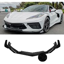 Gloss Black Front Bumper Lip Splitter For 2020-2025 Chevy Corvette C8 – 5VM Style