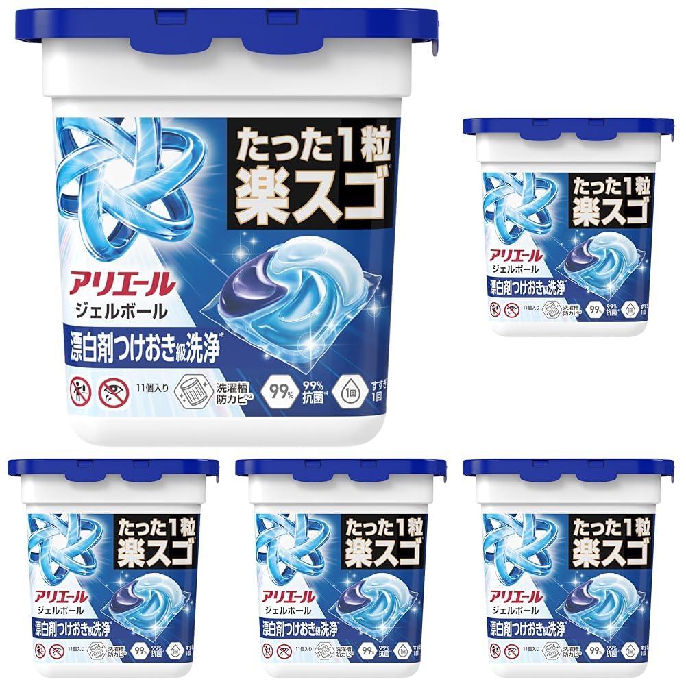 アリエール 洗濯洗剤 ジェルボール プロ 漂白剤つけおき級洗浄 清潔でさわやかな香り 本体 11...