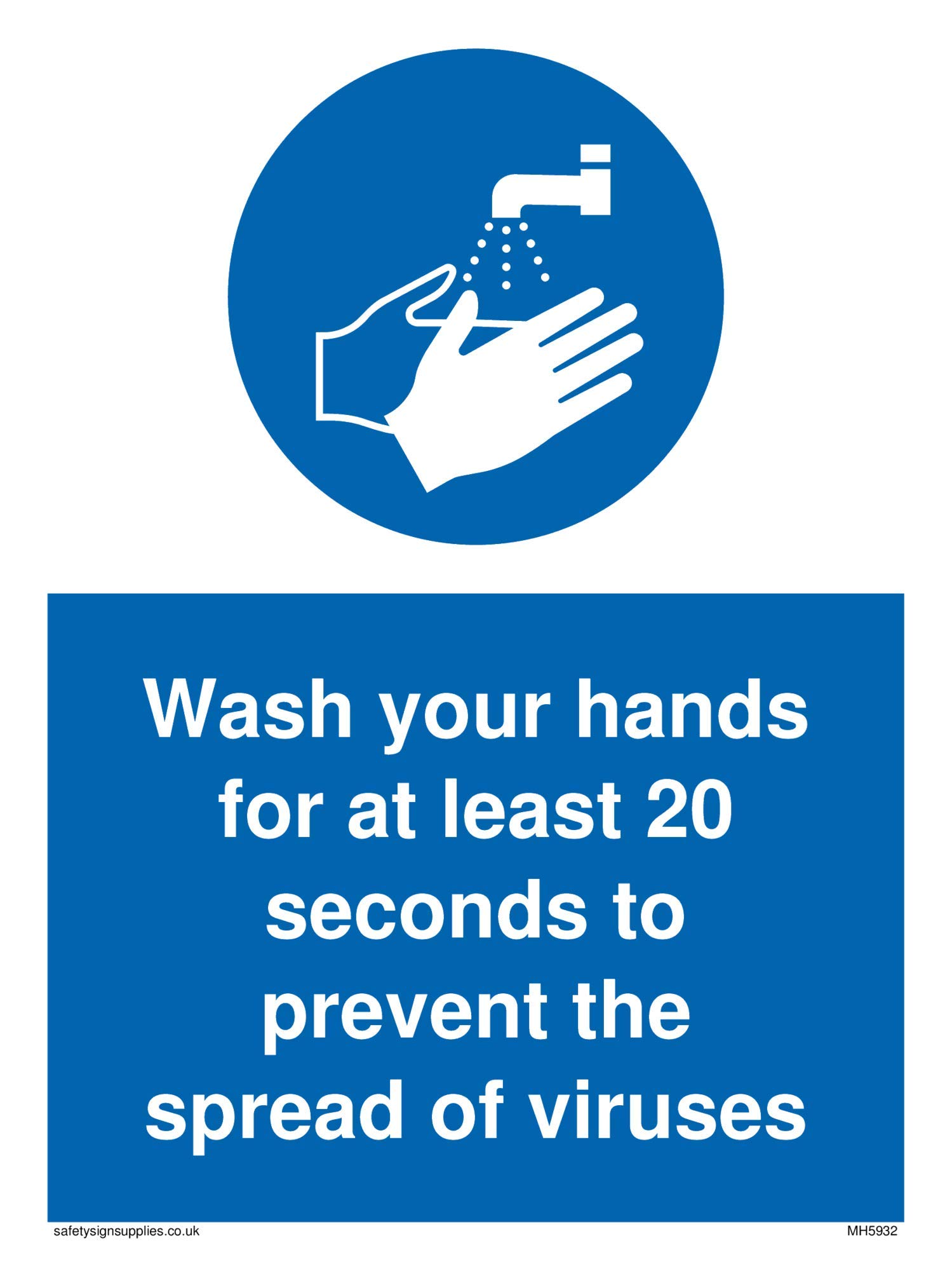 Viking Signs Please use hand sanitiser sign - Plastic Rigid 3mm