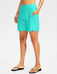 G Gradual Women's 7" Long Swim Board Shorts High