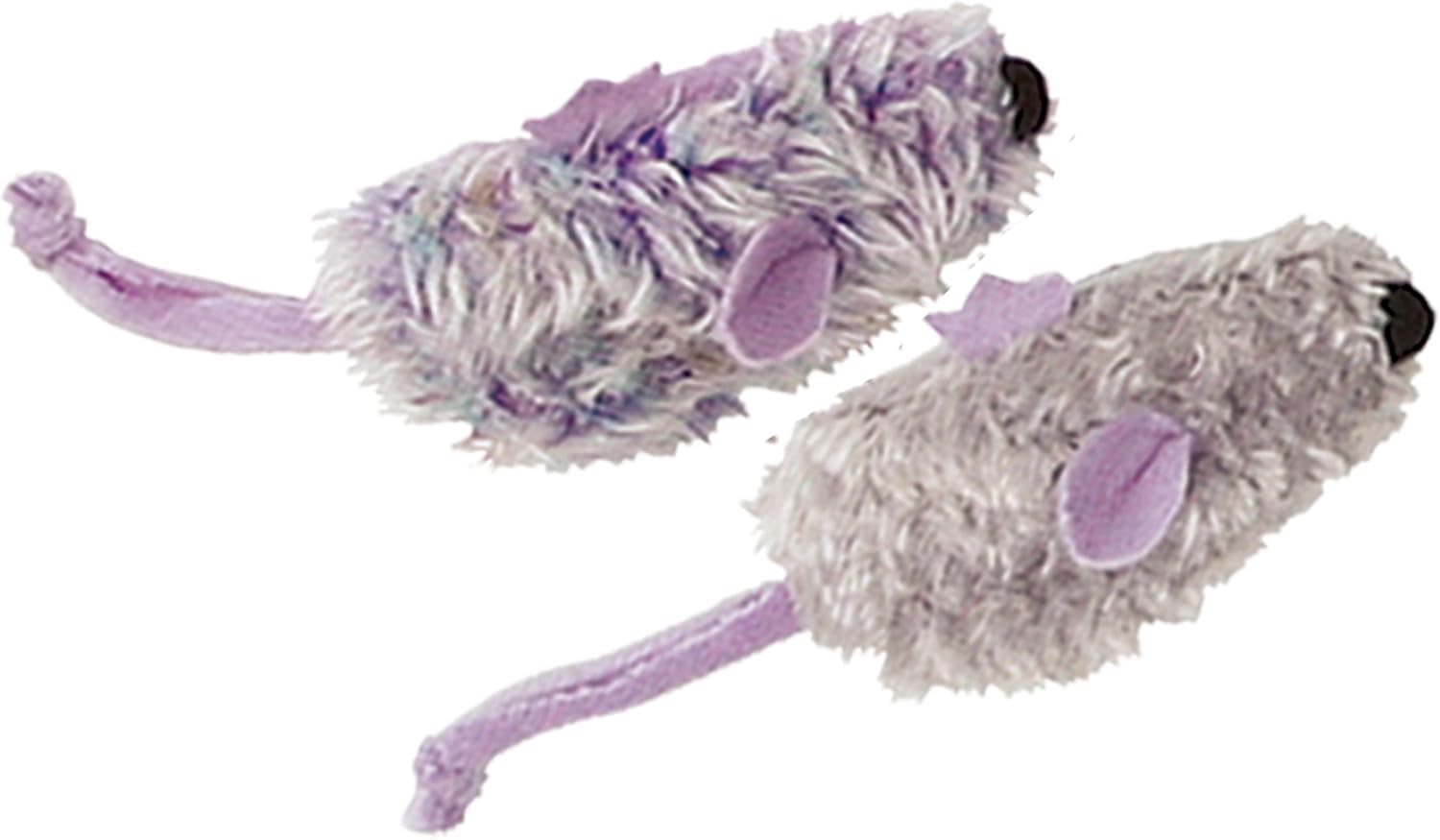 purple mouse cat toy
