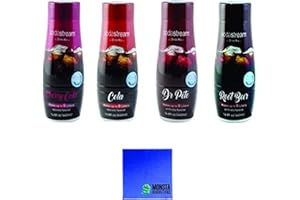 SodaStream 14.8 fl Ounce - Variety Pack - Cherry Cola, Root Beer, Cola, Dr Pete