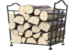 Yengoth Firewood Rack, Foldable Firewood Holder, Firewood Storage Rack for Indoor Outdoor Log Organization and Storage