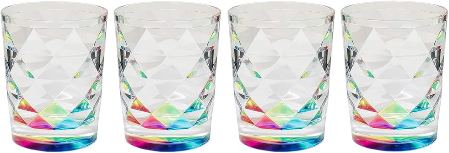 Merritt Radiance Rainbow Reflections Acrylic Tumblers, 6oz