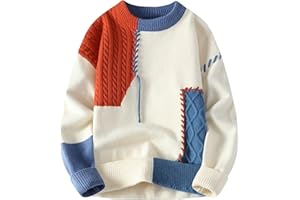 Solid Color Sweater Mens Cable Knitted Oversized Sweatshirts Fall Pullover Sweaters for Men