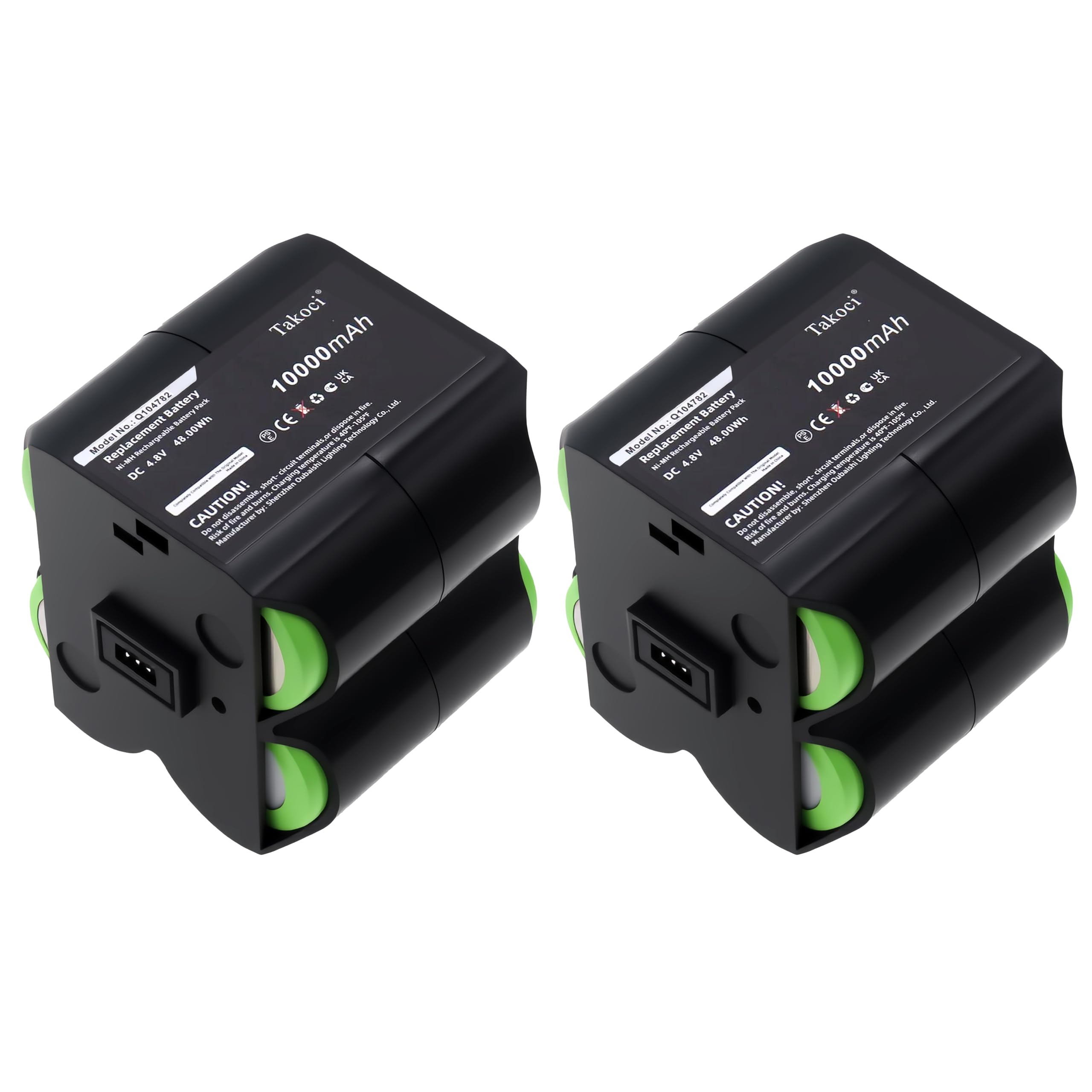 Photo 1 of ?2-Pack? Replacement Battery for Spectra Precision GL622 GL612 UL633N DG613, Q104782 4.8V 10000mAh Ni-MH for Precision Laser Level & DG813, DG613G