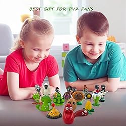 Dyharnsty 18Pcs Plants vs Zombies Toys Set Zombies