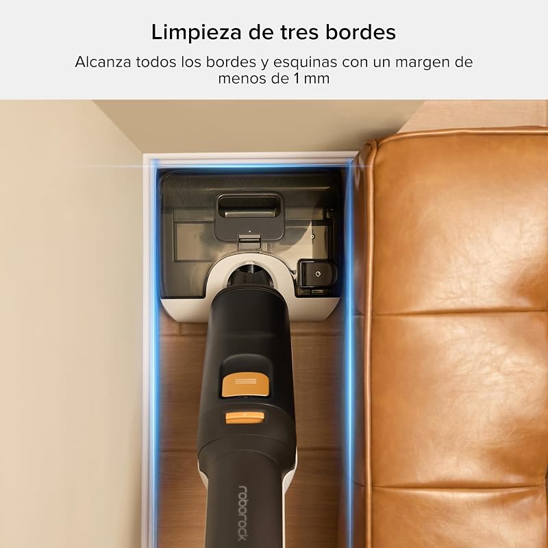 F25 Bx Aspirador-Esfregona sem fios, 20.000Pa húmido e seco, autolimpeza a alta temperatura a 90 °C, secagem rápida em 5 minutos, limpeza das arestas, design plano a 180°, sensor inteligente