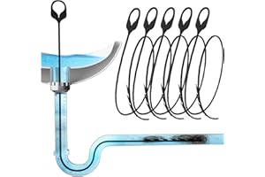 Drainsoon Drain Snake 30 Inch Hair Drain Clog Remover, Durable Nylon Sink Snake Drain Hair Removal Tool Hair Catcher for Unclogging Kitchen & Bathroom Sink, Bathtub, Shower Drain Hair Clogs (5 Pack)