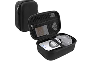 SHFGYG Hard Carrying Case for Portable Handheld Inhaler Nebulizer Machine, Portable Nebulizer Case for Travel, Asthma Inhaler Spacer Bag for Storage (Black)