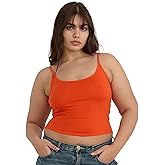 Organic Basics Womens Core Organic Cotton Cropped Singlet Camisole Top
