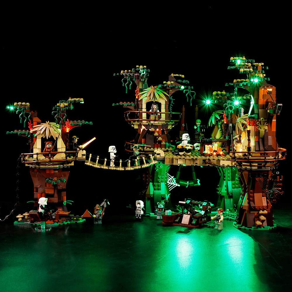 Vonado The Star Wars Led Lighting Kit for Lego 10236 Ewok Village Star Wars Lighting Set Toys Gift to Friends Adult Boys and Girls Festival(Only Lights)