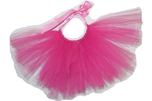 Pawpatu Handcrafted in USA Hotpink Tulle Tutu for Small Dogs
