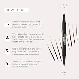 Thicker Brow Pen Duo Dual Ended Micro Tip Classic Tip Black Brown view 5