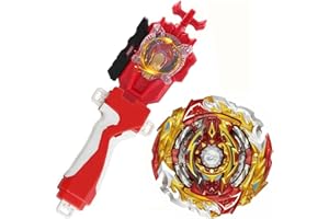 KONIKIWA World Spriggan Top Burst Launcher Set, Left and Right Spin String Launcher Grip - Red