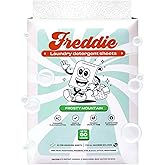Freddie Laundry Detergent Sheets - Recyclable Packaging - No Mess Strips - 60 Loads - Crisp Frosty Mountain Scent